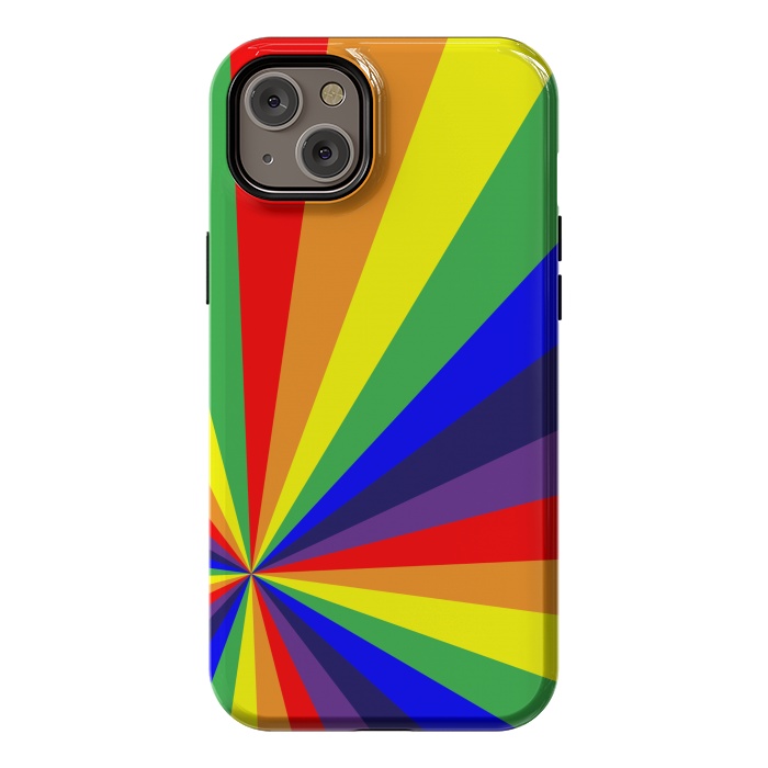 iPhone 14 Plus StrongFit rainbow rays by MALLIKA