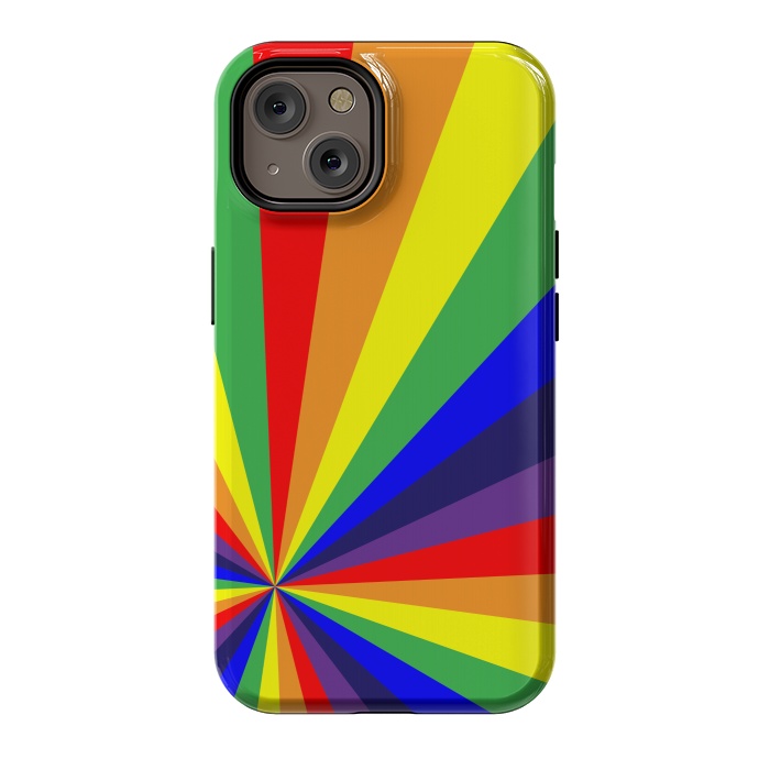 iPhone 14 StrongFit rainbow rays by MALLIKA