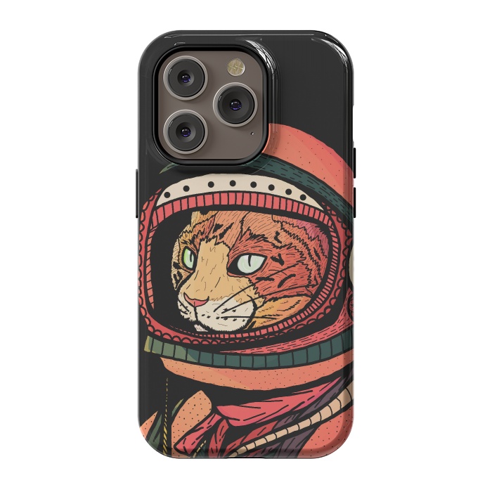 iPhone 14 Pro StrongFit The ginger space cat by Steve Wade (Swade)