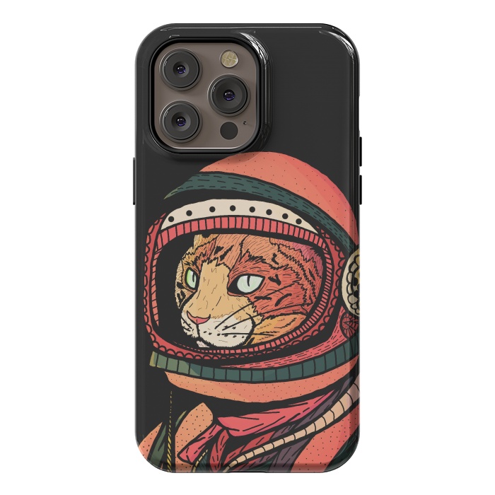 iPhone 14 Pro max StrongFit The ginger space cat by Steve Wade (Swade)