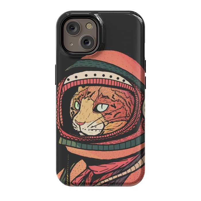 iPhone 14 StrongFit The ginger space cat by Steve Wade (Swade)