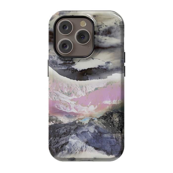 iPhone 14 Pro StrongFit Mountain landscape digital art by Oana 