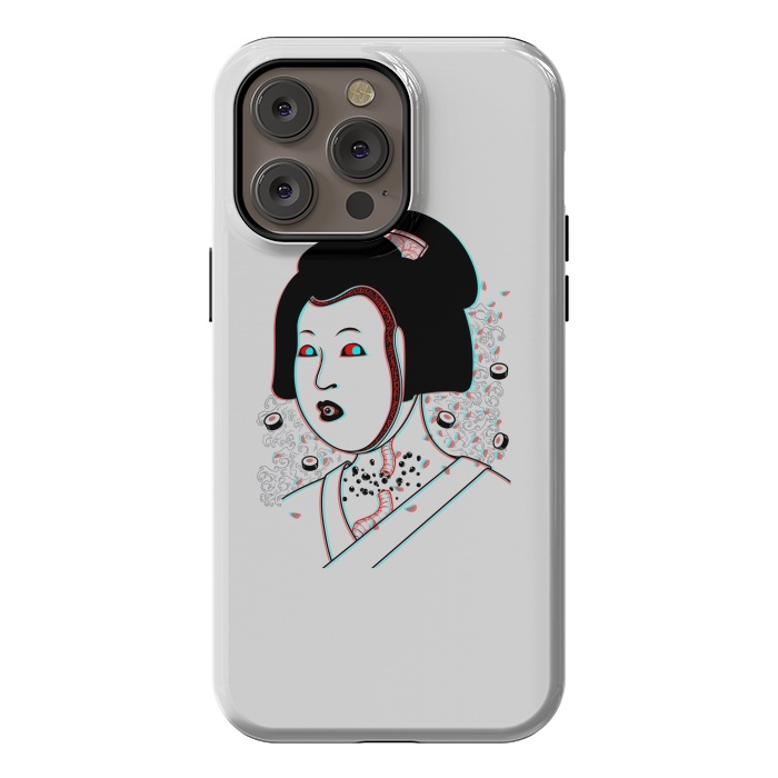 iPhone 14 Pro max StrongFit Psychedelic Geisha by Pigboom