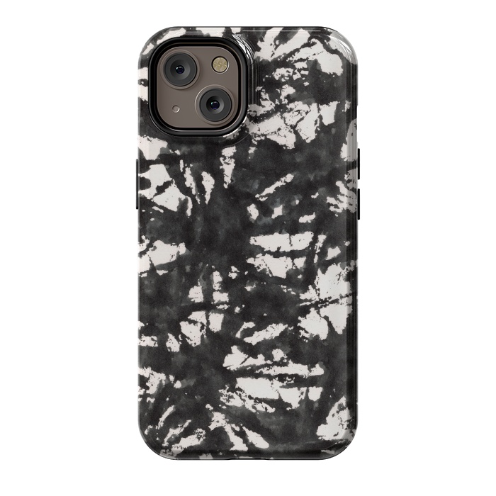 iPhone 14 StrongFit Black Watercolor Stamp by Hanny Agustine