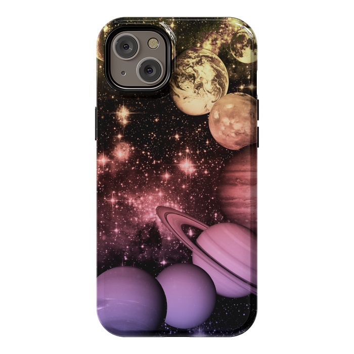 iPhone 14 Plus StrongFit Pastel gradient Solar System space art by Oana 