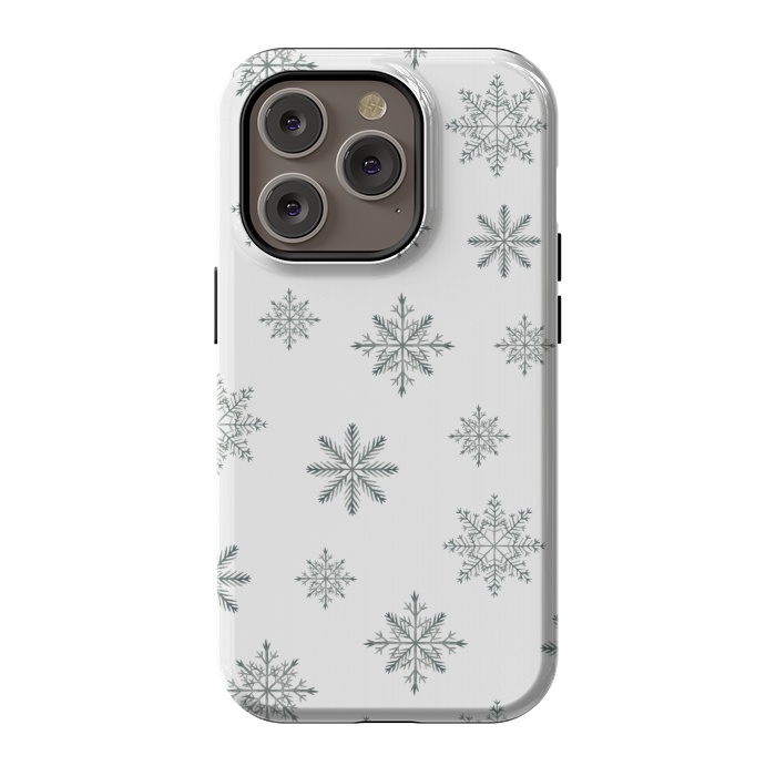 iPhone 14 Pro StrongFit Snowflakes by Julia Badeeva