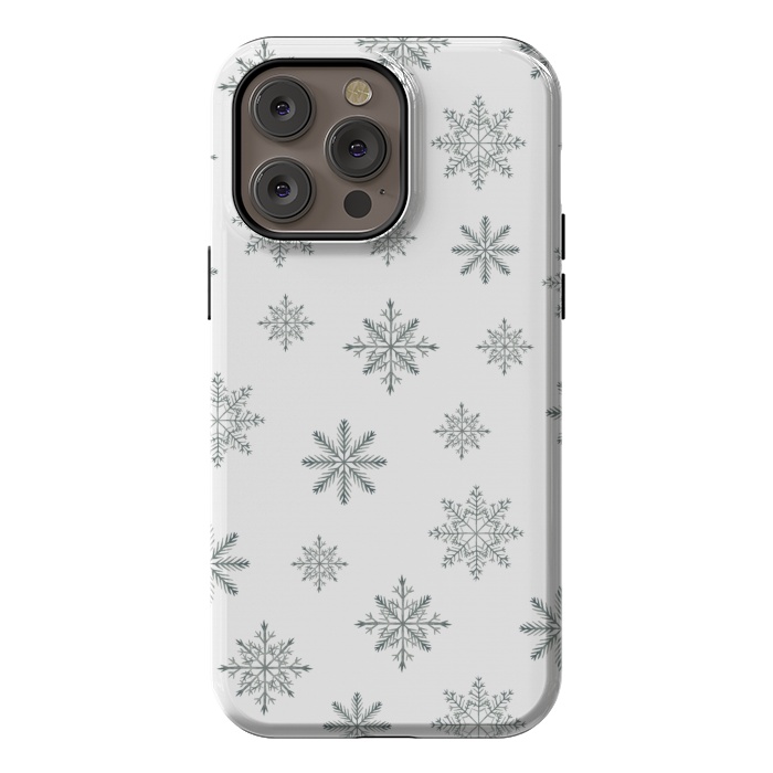 iPhone 14 Pro max StrongFit Snowflakes by Julia Badeeva