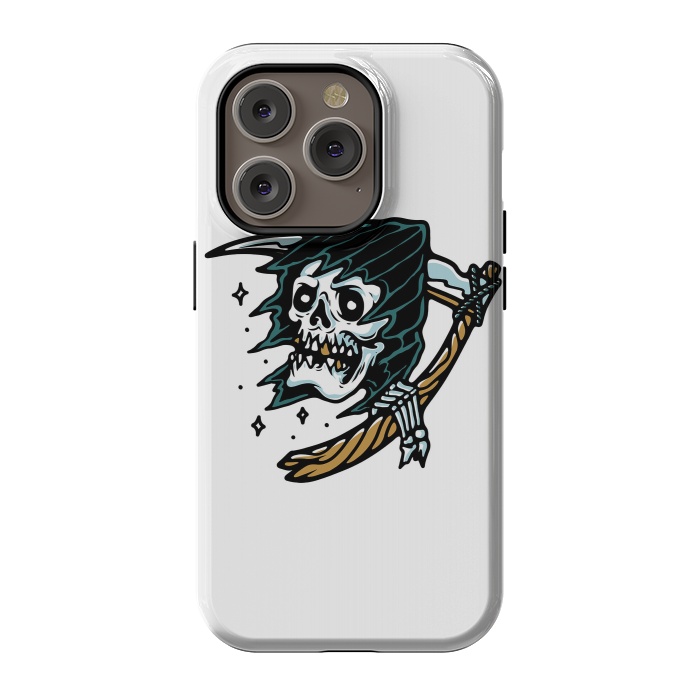 iPhone 14 Pro StrongFit Grim Reaper Tattoo by Afif Quilimo