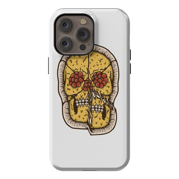 iPhone 14 Pro max StrongFit pizza Skull by Afif Quilimo