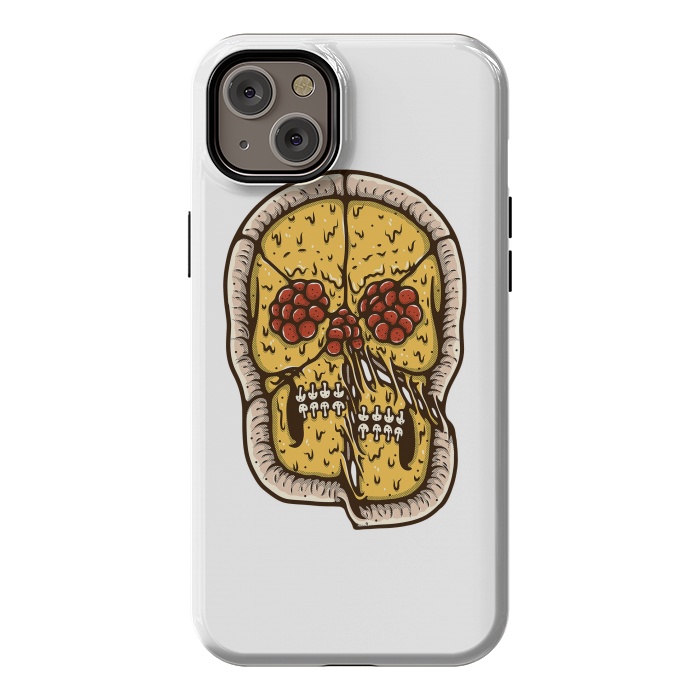 iPhone 14 Plus StrongFit pizza Skull by Afif Quilimo