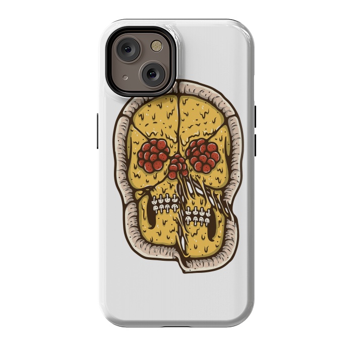 iPhone 14 StrongFit pizza Skull by Afif Quilimo