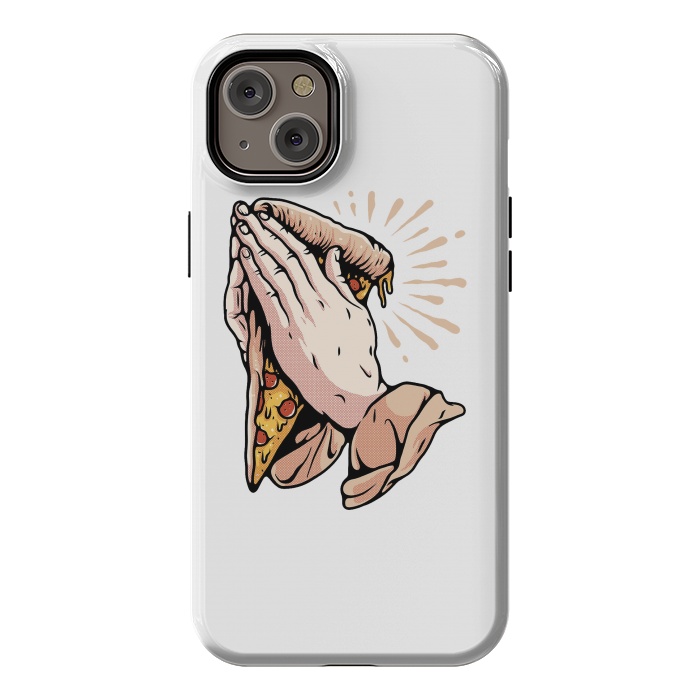 iPhone 14 Plus StrongFit Pray for Pizza by Afif Quilimo