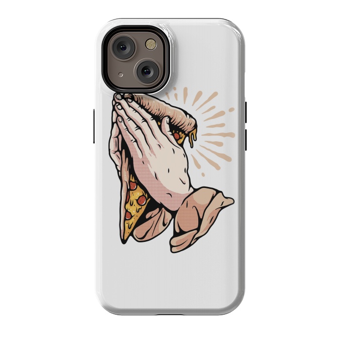 iPhone 14 StrongFit Pray for Pizza by Afif Quilimo