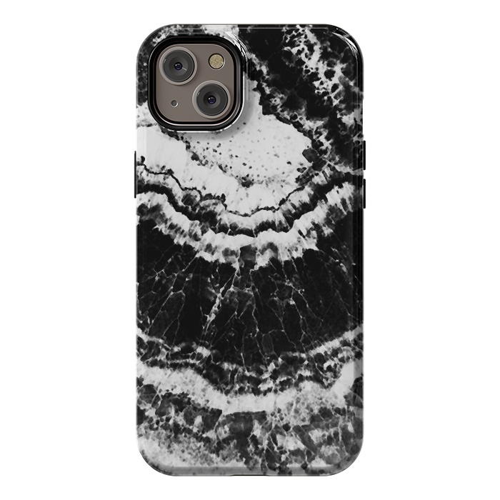 iPhone 14 Plus StrongFit Dark geode marble etxture by Oana 