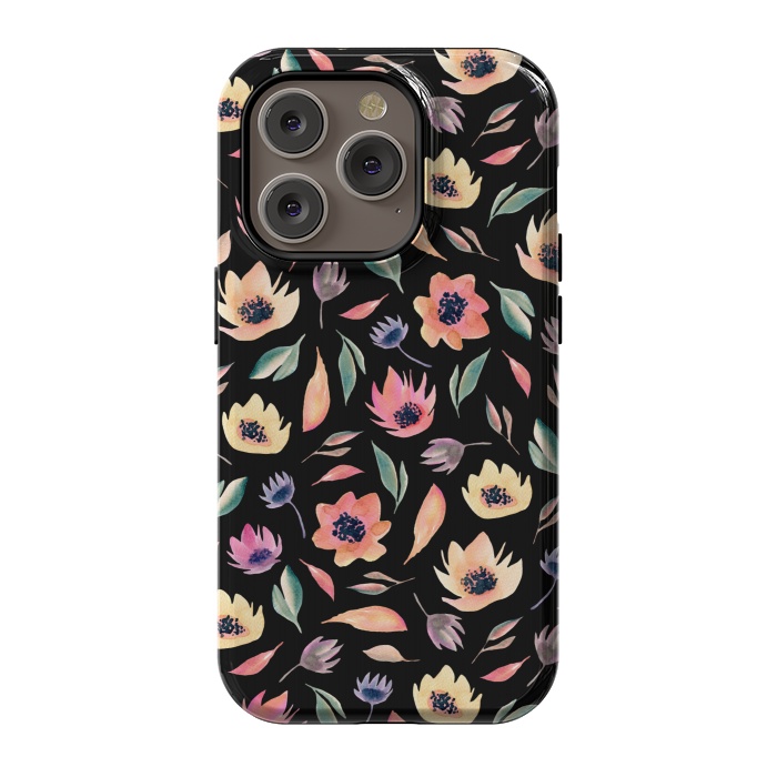 iPhone 14 Pro StrongFit Floral pattern by Julia Badeeva