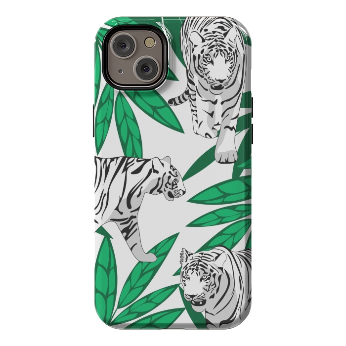 iPhone 14 Plus StrongFit White tigers by Julia Badeeva