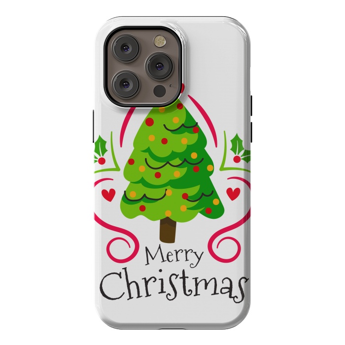iPhone 14 Pro max StrongFit merry xmas tree by haroulita