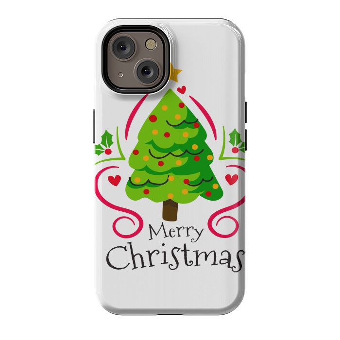 iPhone 14 StrongFit merry xmas tree by haroulita