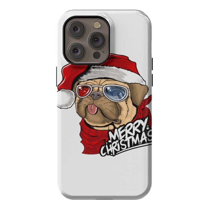 iPhone 14 Pro max StrongFit cute santa dog  by haroulita