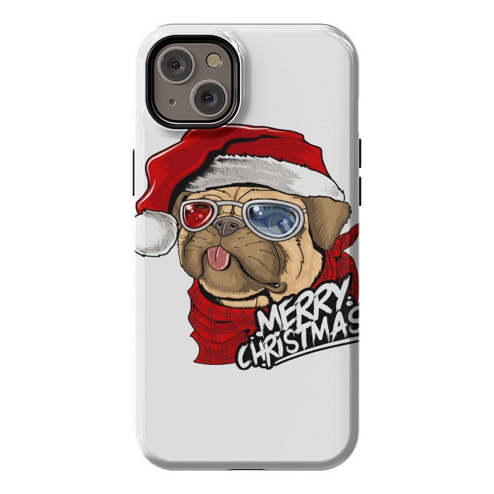 iPhone 14 Plus StrongFit cute santa dog  by haroulita