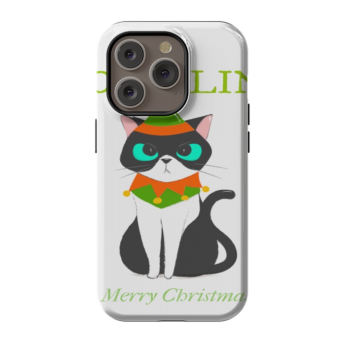 iPhone 14 Pro StrongFit funny kitty by haroulita
