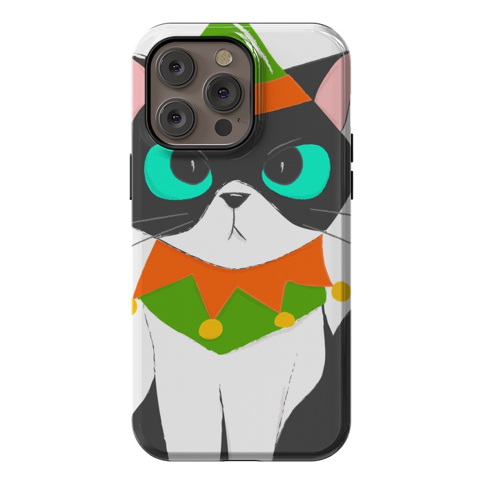 iPhone 14 Pro max StrongFit funny kitty by haroulita