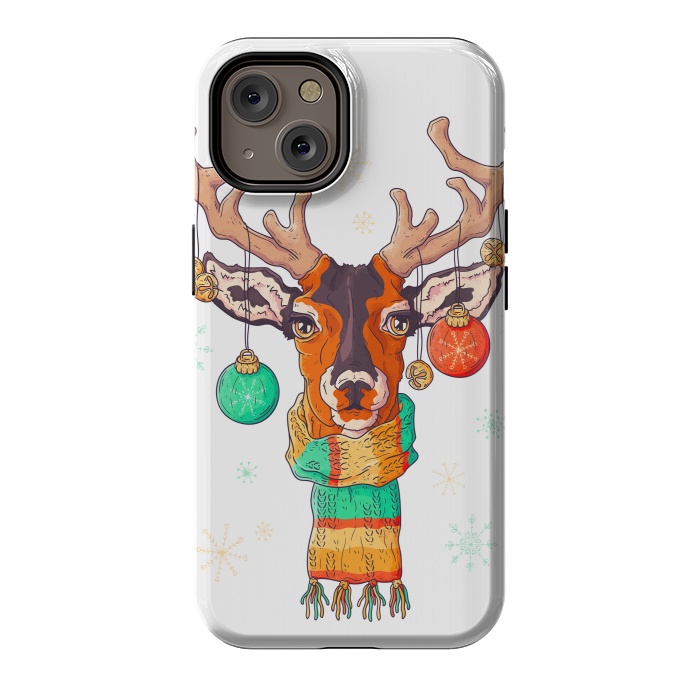iPhone 14 StrongFit christmas reindeer by haroulita