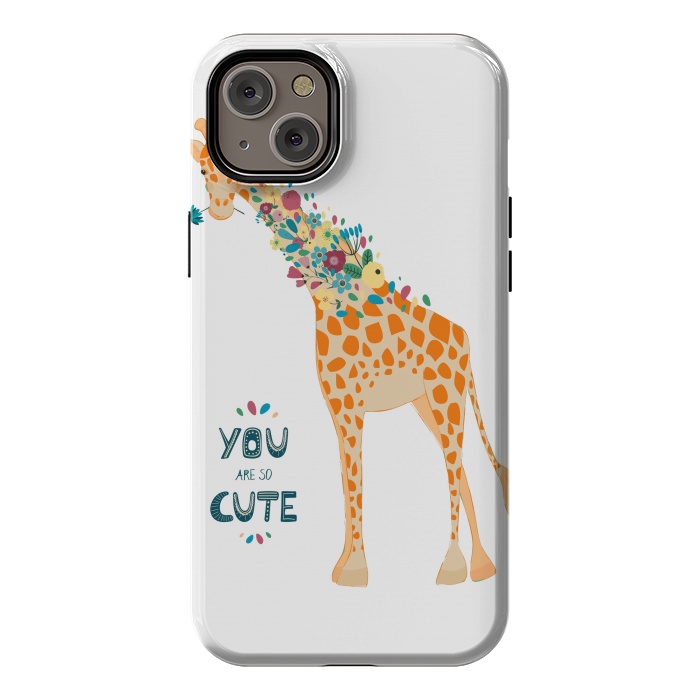 iPhone 14 Plus StrongFit cute giraffe by haroulita