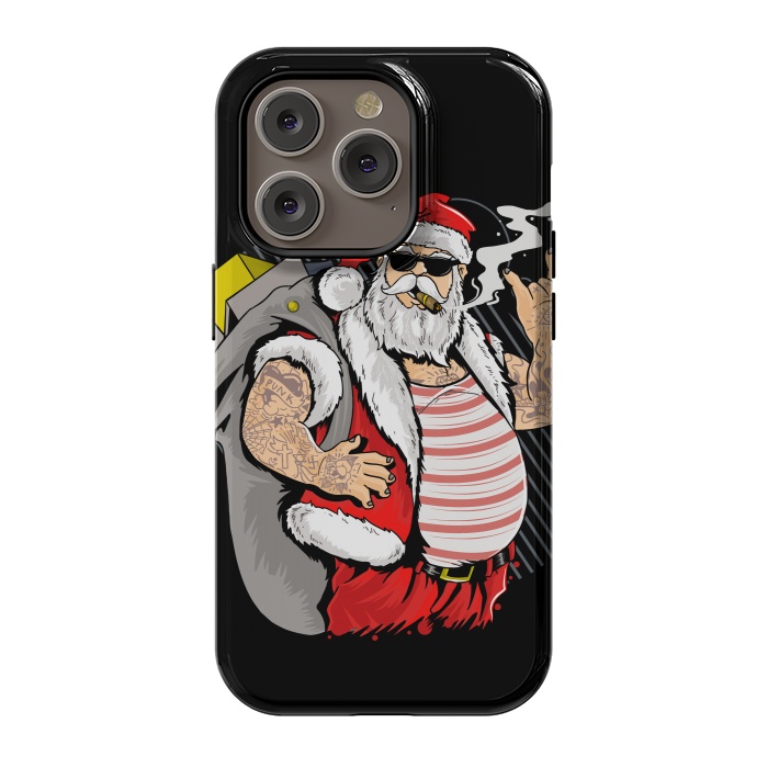 iPhone 14 Pro StrongFit funny santa x by haroulita