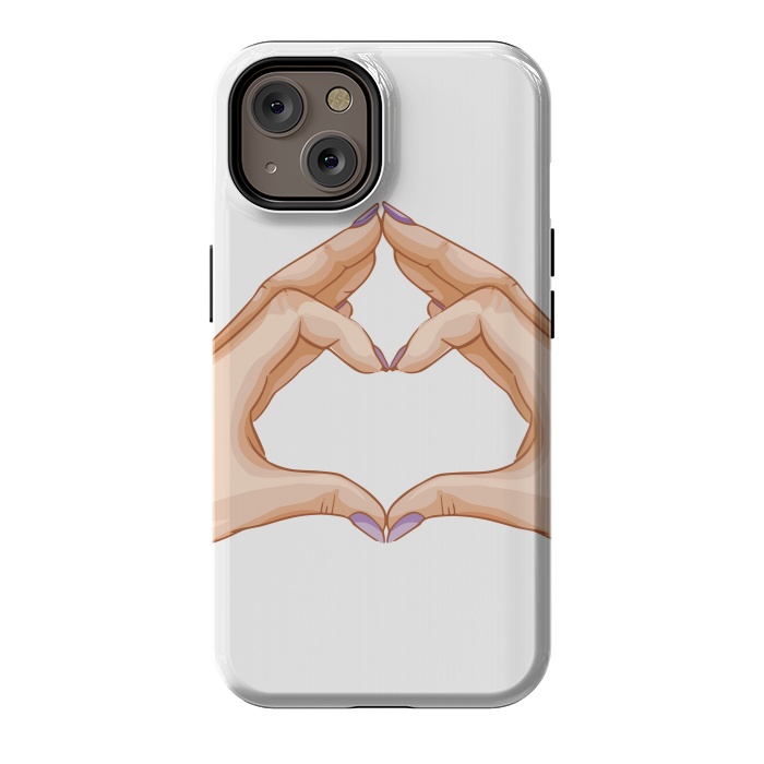 iPhone 14 StrongFit heart hand  by haroulita