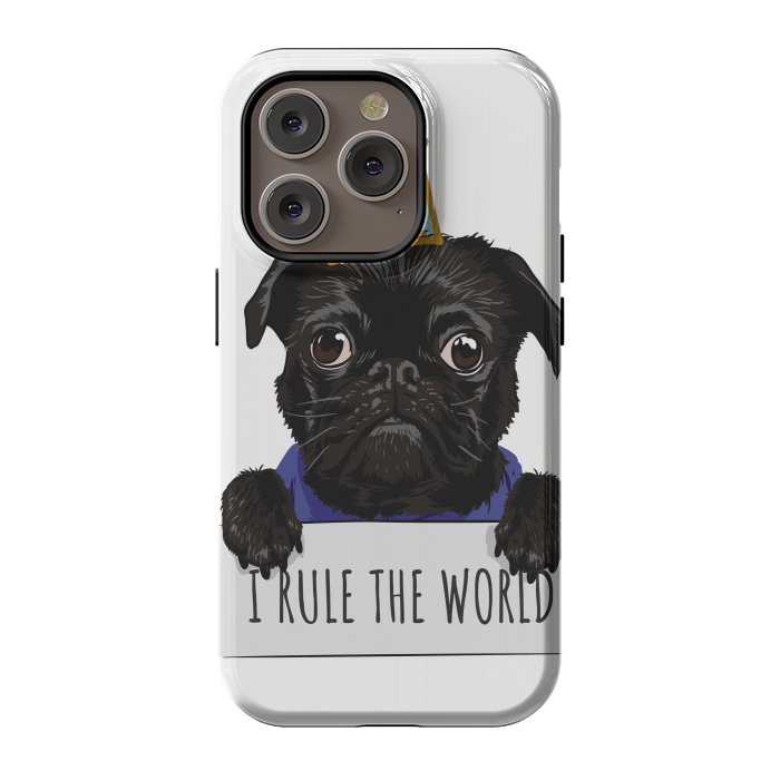 iPhone 14 Pro StrongFit pug by haroulita