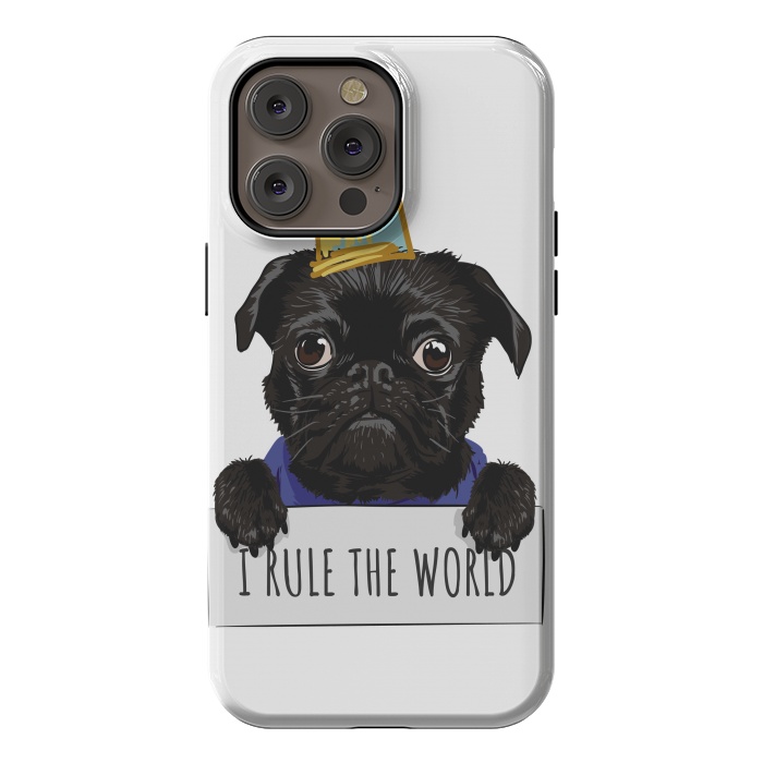 iPhone 14 Pro max StrongFit pug by haroulita