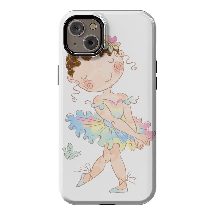 iPhone 14 Plus StrongFit shy ballerina by haroulita