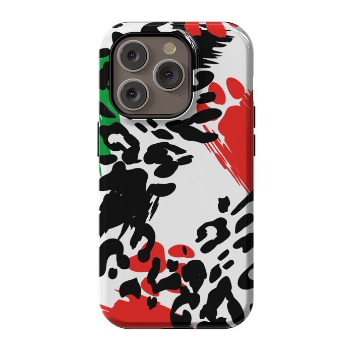 iPhone 14 Pro StrongFit colorful anima print by haroulita
