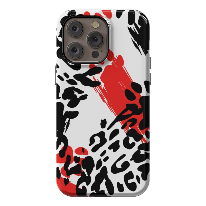 iPhone 14 Pro max StrongFit colorful anima print by haroulita