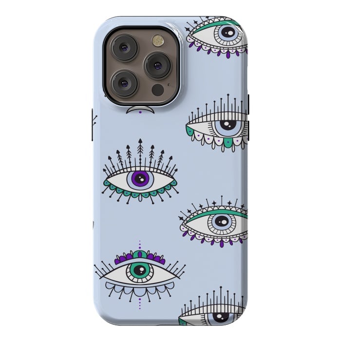iPhone 14 Pro max StrongFit evil eyes by haroulita