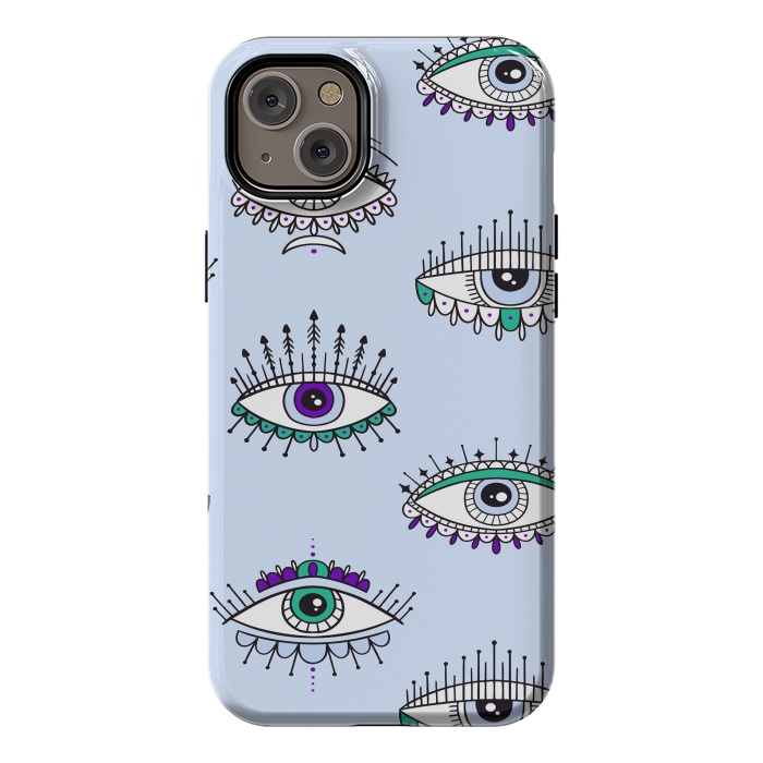 iPhone 14 Plus StrongFit evil eyes by haroulita