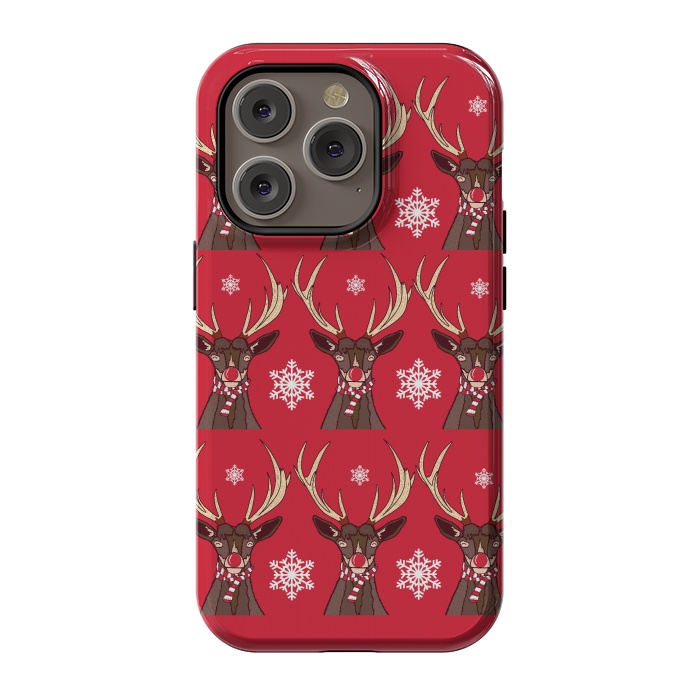 iPhone 14 Pro StrongFit Reindeers by Steve Wade (Swade)