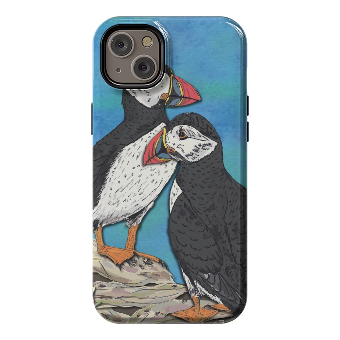 iPhone 14 Plus StrongFit Puffin Perfection by Lotti Brown