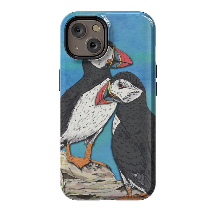 iPhone 14 StrongFit Puffin Perfection by Lotti Brown