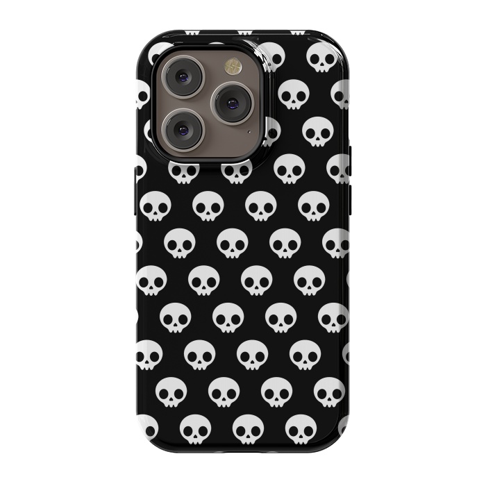 iPhone 14 Pro StrongFit Cute skulls by Laura Nagel