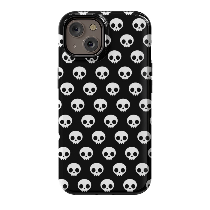 iPhone 14 StrongFit Cute skulls by Laura Nagel