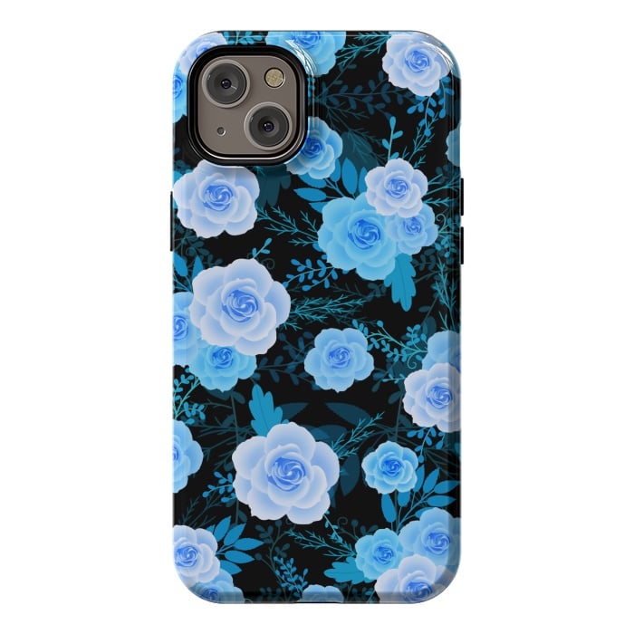 iPhone 14 Plus StrongFit Blue purple roses by Jms