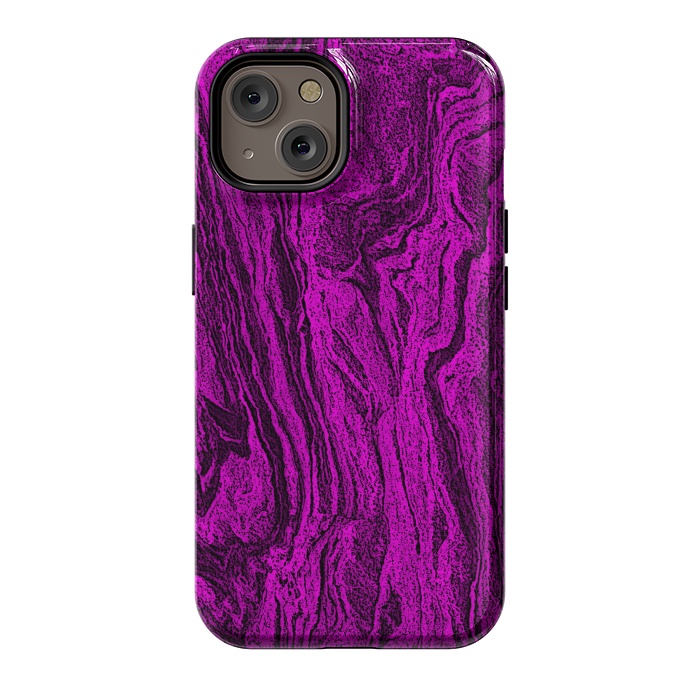 iPhone 14 StrongFit Purple designer marble textured design by Josie