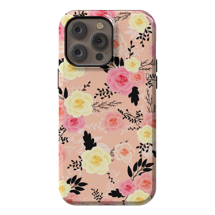 iPhone 14 Pro max StrongFit Roses pattern by Jms