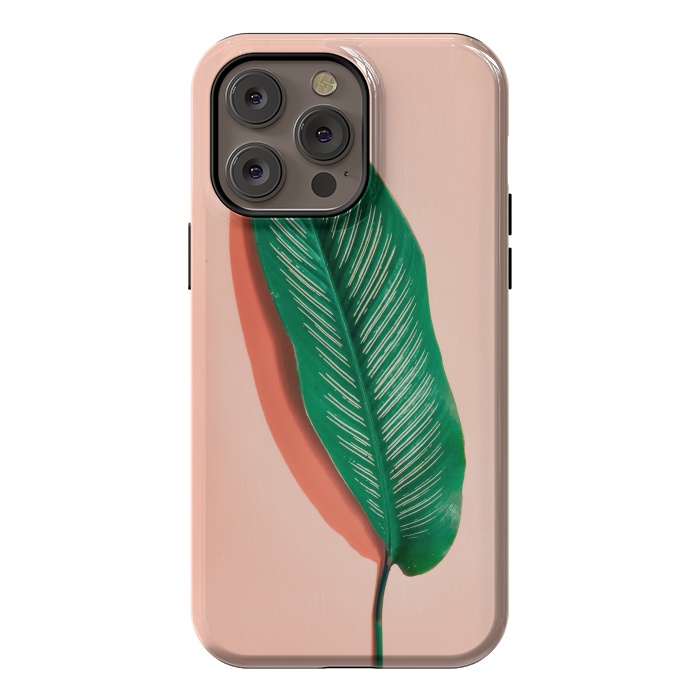 iPhone 14 Pro max StrongFit Green leaf  by Winston