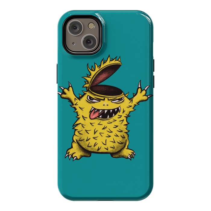 iPhone 14 Plus StrongFit Crazy Brainless Chicken Monster Character by Boriana Giormova