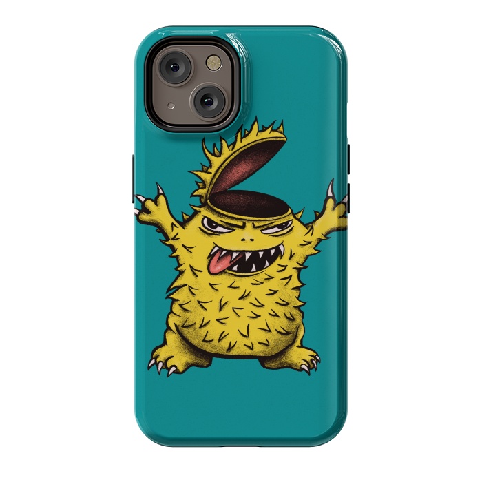 iPhone 14 StrongFit Crazy Brainless Chicken Monster Character by Boriana Giormova