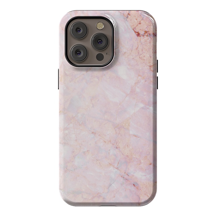 iPhone 14 Pro max StrongFit Pastel pink elegant marble by Oana 