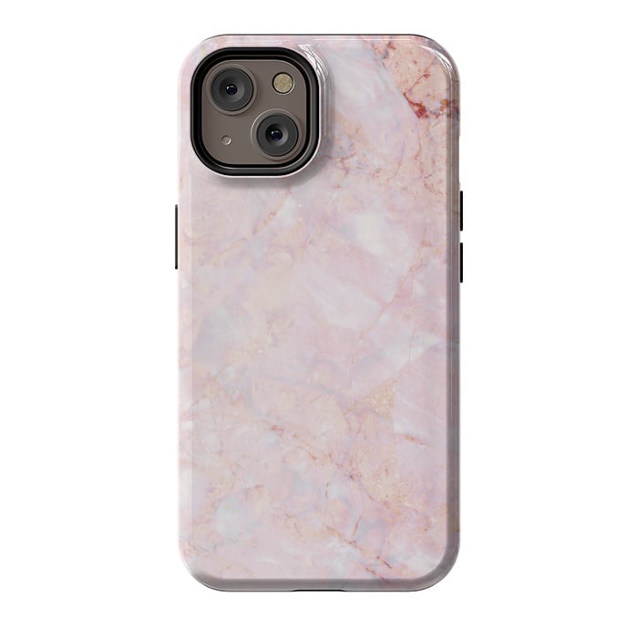iPhone 14 StrongFit Pastel pink elegant marble by Oana 